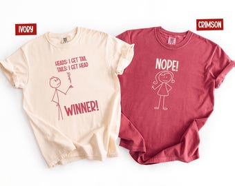 Funny Couples Shirts Set, Adult Humor Matching T-Shirts, Cute Couple Gift, Anniversary Gift, Valentine Shirt