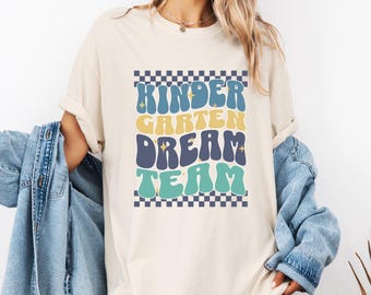 Pastel Kindergarten Teacher Shirt,Back to School Tee,Grade Level Shirt,Teacher Team Shirt,First Day of School Gift,Meet the teacher t-shirt