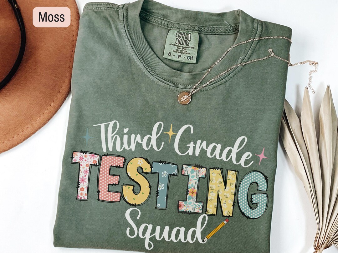 Teacher Testing Shirt, Third Grade Squad Test Day Tee, Standardized ...