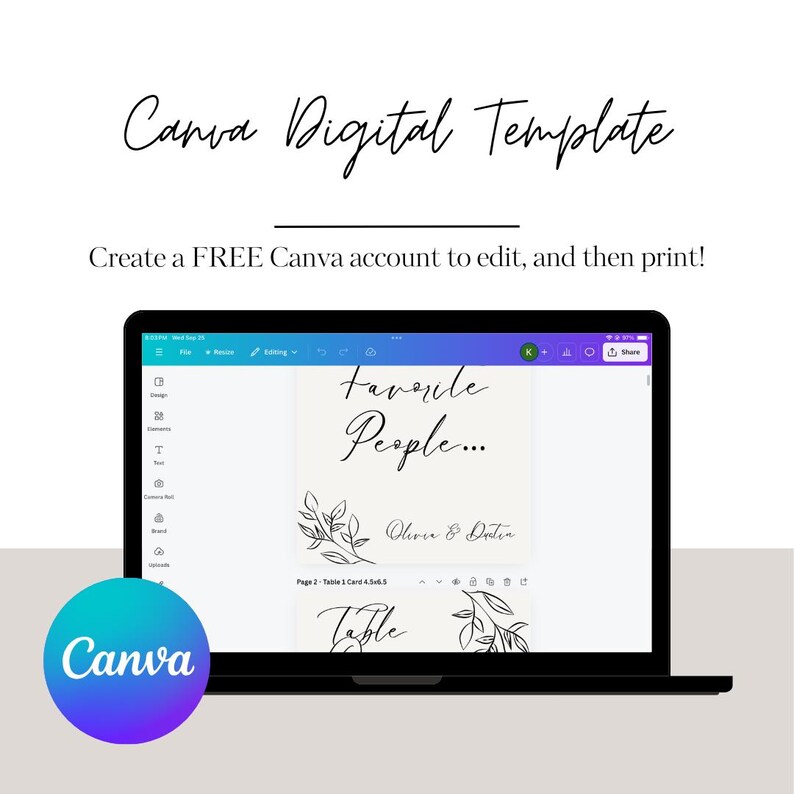 Wedding Seating Chart Template Wedding Table Chart Cards Modern