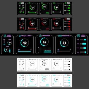 May include: A computer system performance monitor with a black and white design. The monitor displays the performance of the AMD Ryzen 9 5900X CPU, the GeForce 3080 Ti GPU, and the cooling system. The monitor shows the CPU temperature, the GPU temperature, and the cooling system temperature. The monitor also shows the CPU usage, the GPU usage, and the cooling system usage.