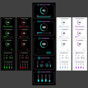 Aida64 Template 720x2560 - Etsy