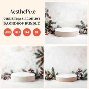 3 PCS christmas product backdrops - each style includes 4 high-quality JPEG images with commercial licence