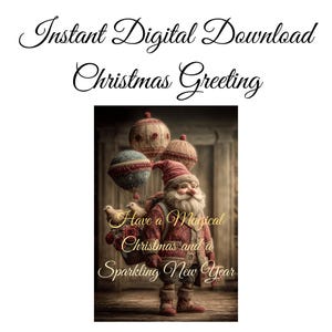 Christmas video greeting mp4 9sec - card 10x15- no music- christmas and New Year greeting