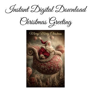 Christmas video greeting - 5 sec with music - Xmas card 10x15