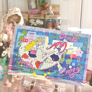 Originele afdruk (matte briefkaart (regenachtige dag))