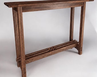 Handcrafted Arts & Crafts Style End Table | 40-inch Entryway Console Table