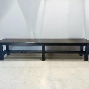 75 Inch TV Stand Console Table | Modern Black Sofa Table | Entertainment Center for Living Room, Home Theater, or Media Room | Custom Built