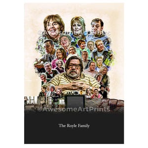 Poster della serie britannica The Royle Family, illustrazione digitale / arte murale britannica / stampe artistiche da parete, arte televisiva Divertente regalo per lui o per lei IL MIO CULO