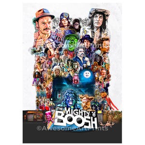 The MIGHTY BOOSH Poster Print Illustrazione digitale / Old Gregg / The Hitcher / stampe artistiche da parete / arte televisiva Regalo divertente per lui o lei