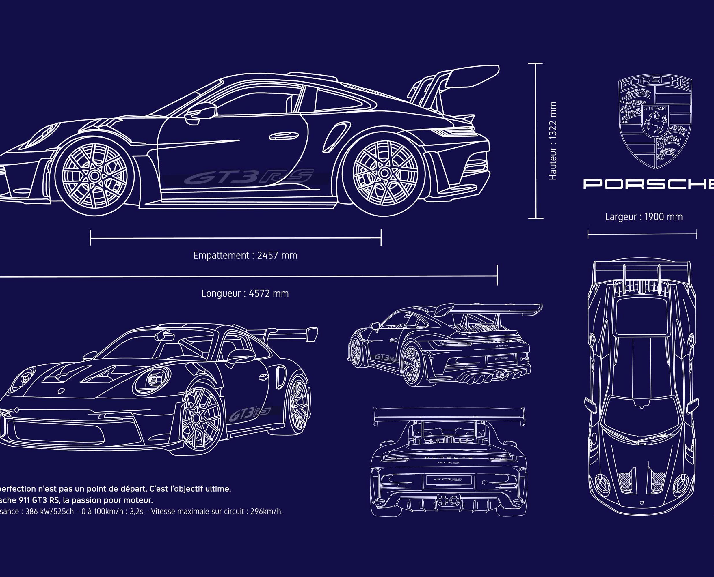 Porsche 911 GT3 RS ポルシェ キャンバスアート 絵画 Gt3 rs車の世代スーパーカーポスター、キャンバスプリント絵画
