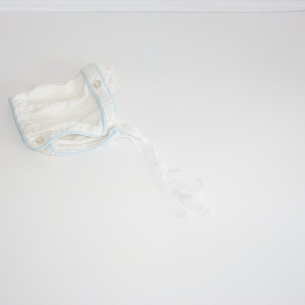 Vintage Cream Baby Bonnet
