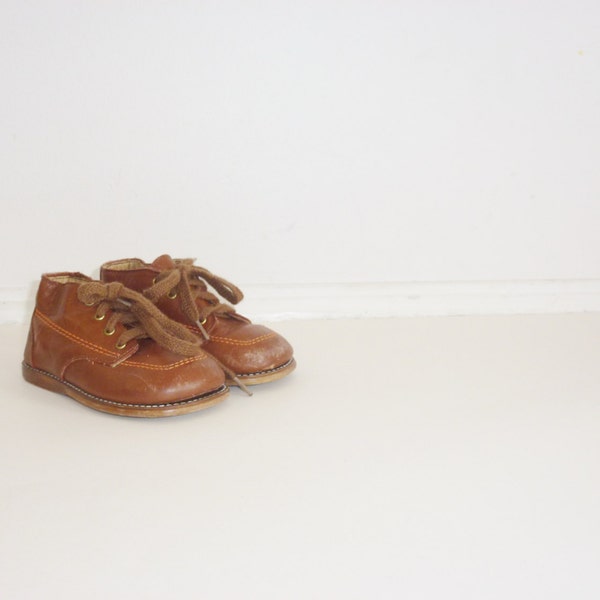 Vintage Brown Toddler Shoes