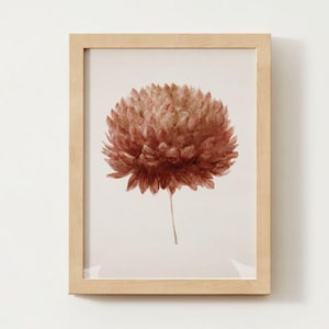 Flower Printable Wall Art, Brown Tone Flower, Floral Digital Print, Printable Art, Floral Prints, Wall Art, Printable Image