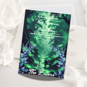 Fairyland forest invitation | Mystical Green Forest, Magical Gift Cards for Weddings, Anniversaries, Celebrations, Eco-friendly