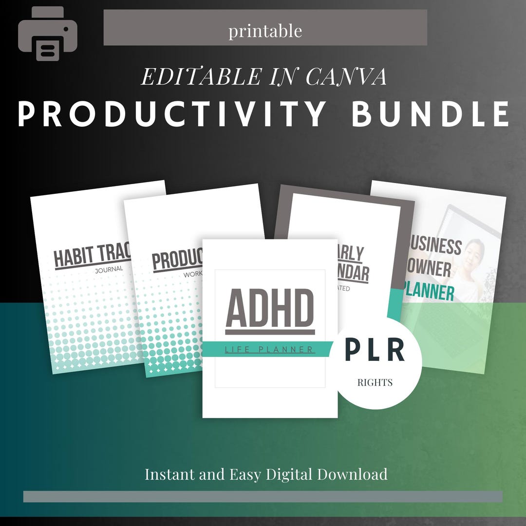 Productivity Bundle PRODUCTIVITY BUNDLES - Etsy
