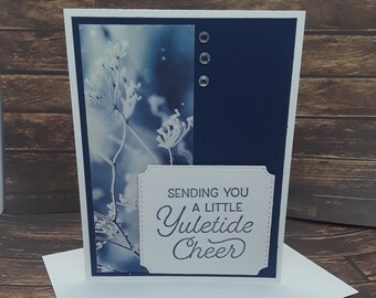 Sending You A Little Yuletide Cheer Stampin’ Up! Feels Like Frost Christmas Holiday Greeting Card Handmade Handstamped