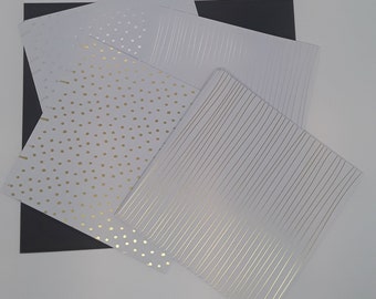 Stampin' Up! Silver & Gold 6" x 6" Retired Specialty Paper 24 Sheets For Card Making Scrapbooking