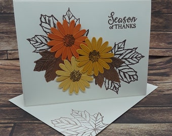 Season of Thanks Stampin’ Up! Fall Thanksgiving Day Holiday Greeting Card Handmade Handstamped