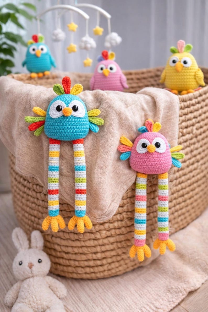 Long Legs Bird Crochet Pattern – Cute Amigurumi Bird PDF for Beginners ...