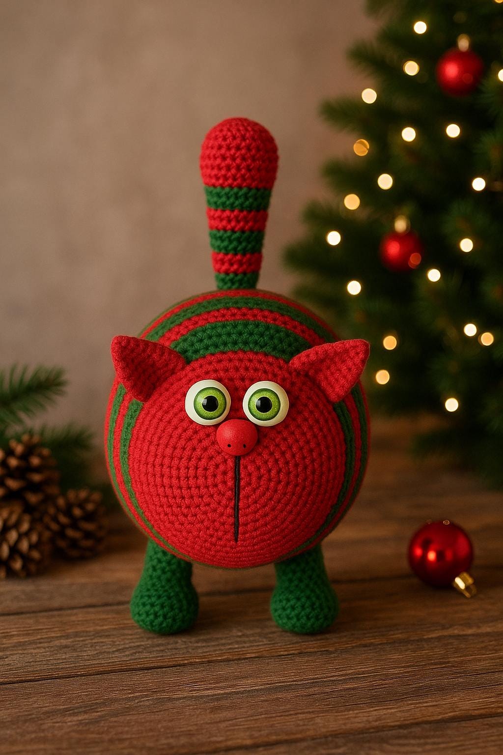 Stiped Cat Pattern Striped Cat Crochet Pattern – Amigurumi Plush Toy PDF - Etsy