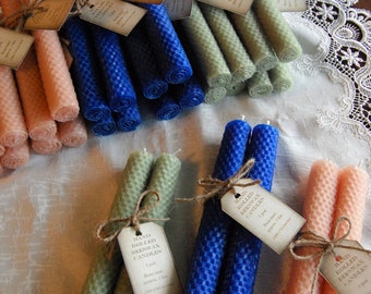 Rolled Beeswax Candles