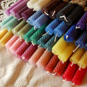 Rolled Beeswax Candles