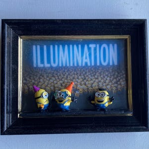 Minions despicable me movie pop culture 3d picture frame gift