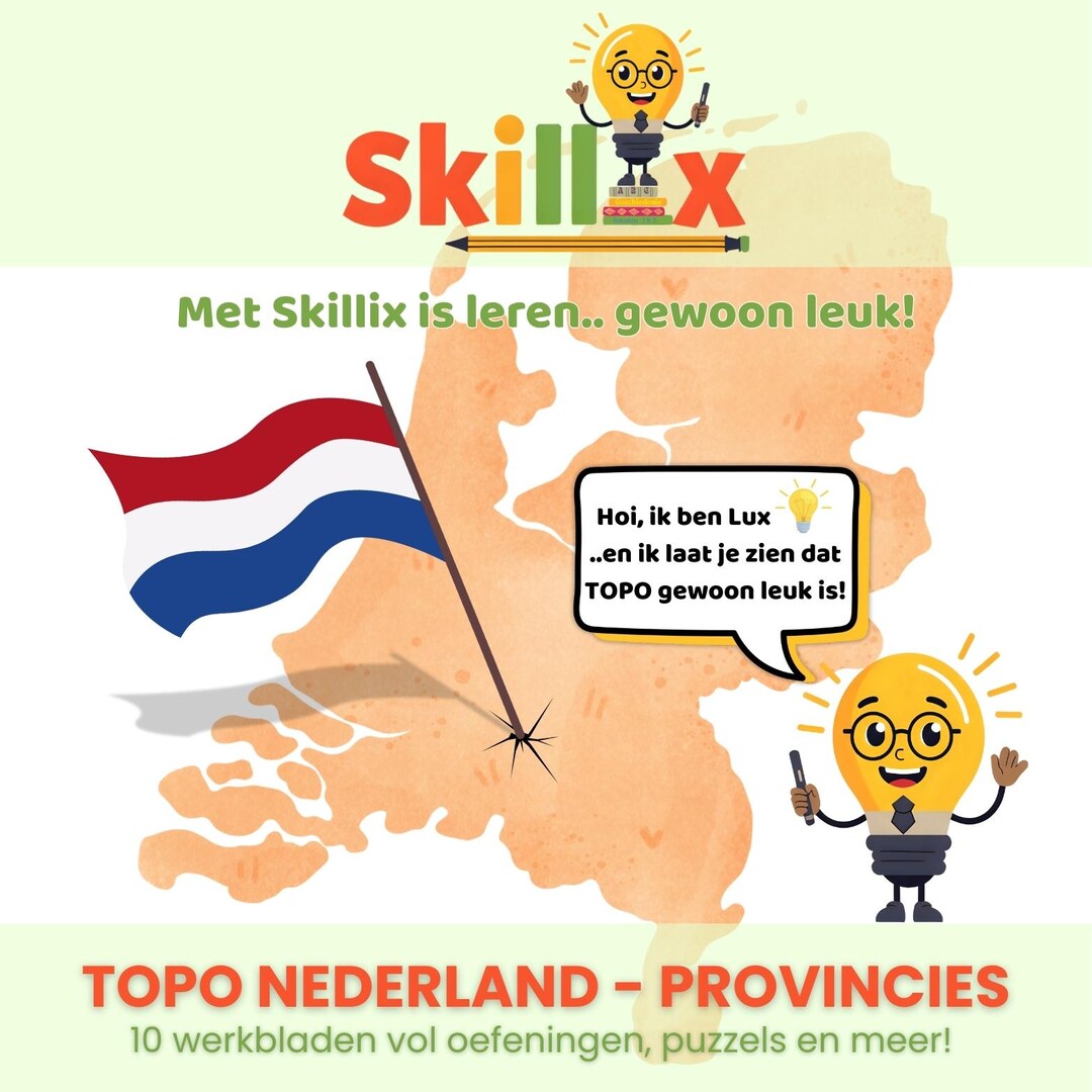 Topo Netherlands Worksheets – 10 Printables With Provinces, Capitals ...