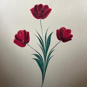 carta marmorizzata con i disegni di fiori . - Ogni disegno in marmo è fatto a mano e unico.