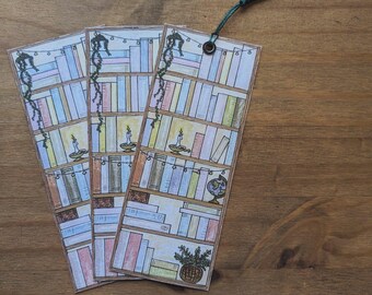 Bookshelf Bookmark: 100 Books Tracker, Cozy Reader Gift
