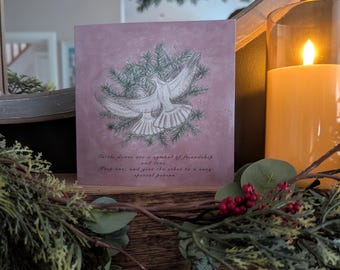 Home Alone 2 Christmas Card, Two Turtle Doves Friendship Card