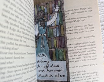 Beauty and the Beast Bookmark: Belle Bookshelf Ladder