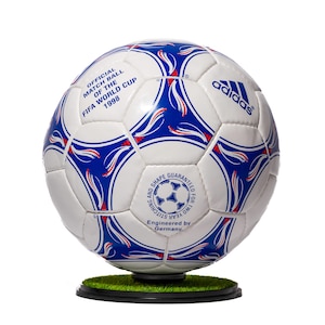 Football Soccer Ball Display Stand with Premium Artificial Turf | Perfect for Showcasing Football Memorabilia | Circular | Football Gift