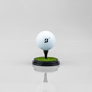 Golf Ball Display Stand with Premium Artificial Turf | Perfect for Showcasing Golf Ball Memorabilia | Golf Gift | Hole in One | Eagle Ball