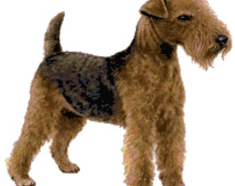 Lakeland Terrier Dog Counted Cross Stitch Pattern