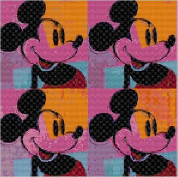 アンディ・ウォーホル ミッキーマウス絵画 特大☆希少☆ミッキー