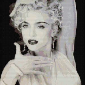 Madonna Vogue Counted Cross Stitch Pattern