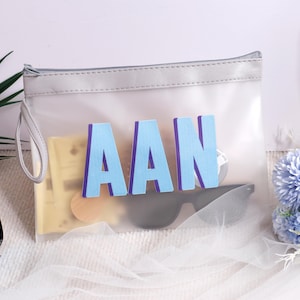 Personalisierte Schatten Monogramm Pool Tasche, kundenspezifische wasserdichte Name Strandtasche, Brautjungfer Strand Geschenktasche, nasse trockene Tasche, Junggesellengeschenk, Pool-Party