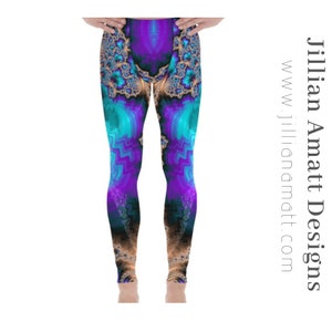 Trippy Men&#39;s Tights | Purple, Blue, Gold | Men&#39;s Yoga Tights | Men&#39;s Dance Tights | Climbing Leggings | Workout Tights | 7 SIZES AVAILABLE!