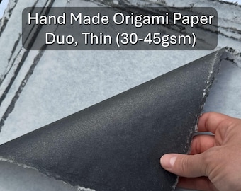 Duo Color, Thin (30-45 gsm) Hand Made Origami Paper