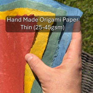 Single Color, Thin (25-45 gsm) Hand Made Origami Paper