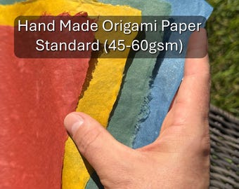 Single Color, Standard (45-60 gsm) Hand Made Origami Paper