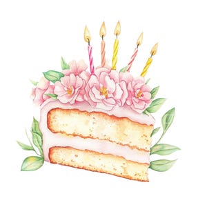 Pastel de cumpleaños Clavel Clipart Mes de nacimiento Flor PNG para enero Invitación Gracias Descarga digital instantánea Diario basura