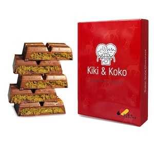 Dubai Chocolate | Pistachio Kadayif Bar | Handmade Turkish Chocolate | Kunafa Milk Chocolate | Gift Sweet | 6.5 Oz
