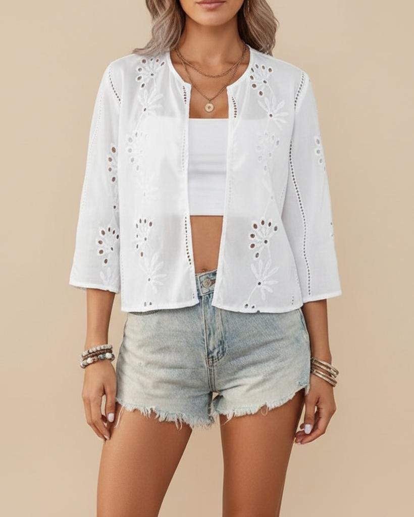 short jackets for dresses R&M Richards 8442P Beaded Petite Jacket Dress Long Sleeve Color Cropped Jackets For Dresses |