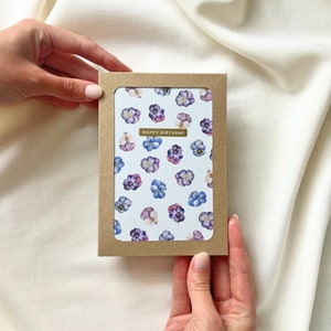 Pack de cartes de voeux botaniques joyeux anniversaire