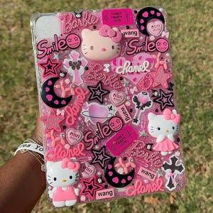 Funda rosa de diseño Hello Kitty para iPad / Compatible con iPad Air y iPad Pro 11