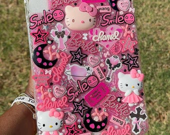 Pink Designer Hello Kitty Junk iPad Case | Fits iPad Air & iPad Pro 11