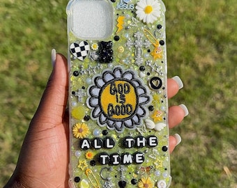 God Is Good Yellow Junk Phone Case For iPhone 14 Plus
